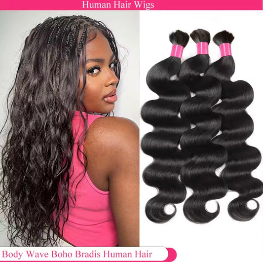 Body wave booho braids human hair