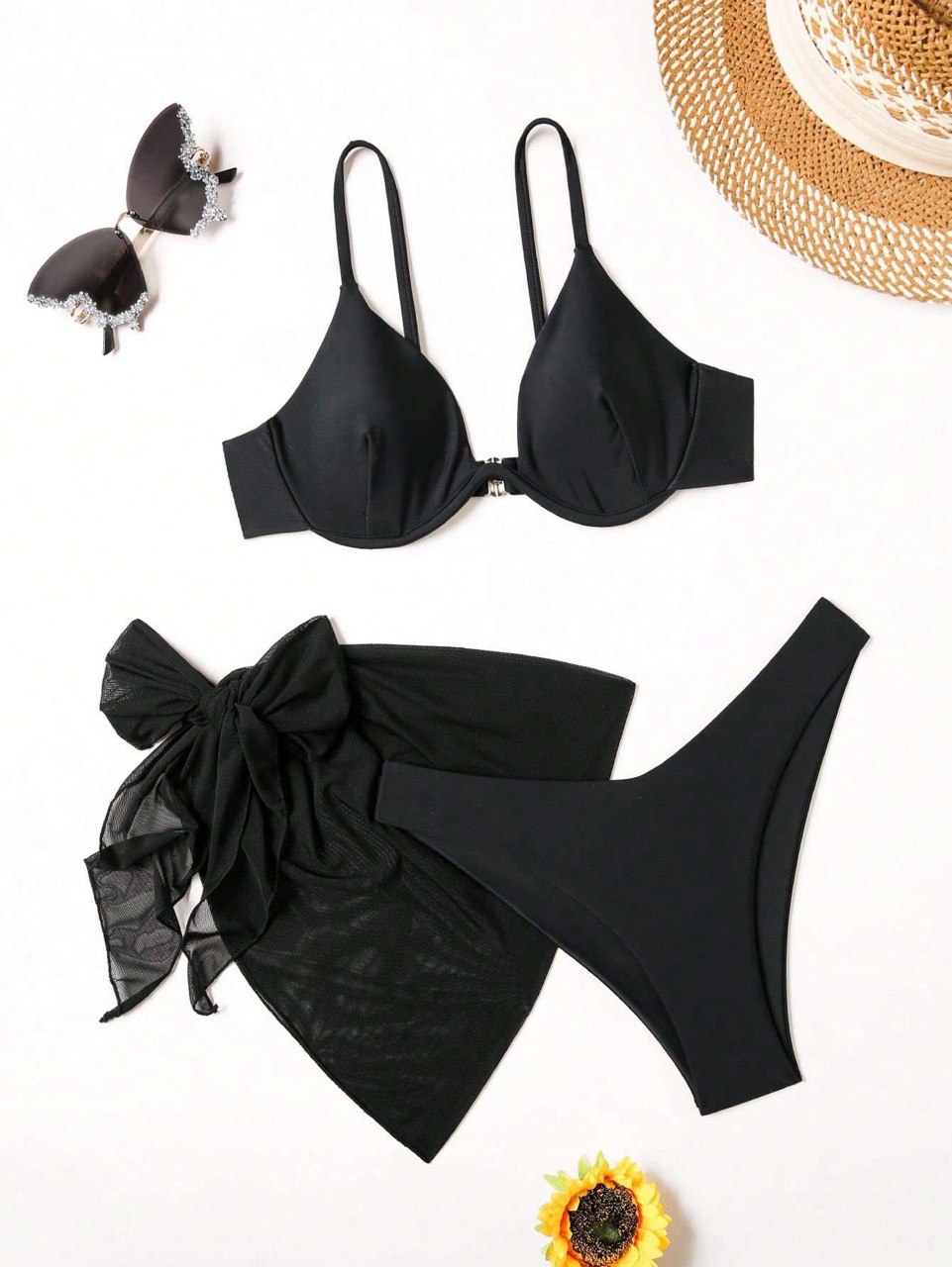 Bikini 2 pièces avec paréo assorti – Missguided Style
